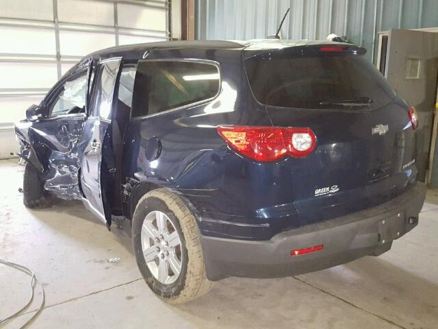 1GNLRFED1AS152299 - 2010 CHEVROLET TRAVERSE L BLUE photo 3