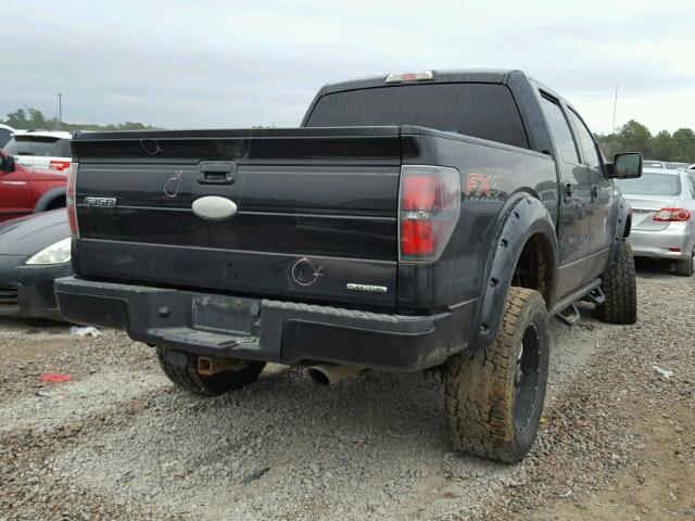 1FTFW1EF2CKD16049 - 2012 FORD F150 SUPER BLACK photo 4