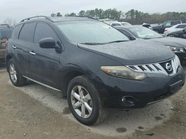 JN8AZ18U29W009028 - 2009 NISSAN MURANO S BLACK photo 1