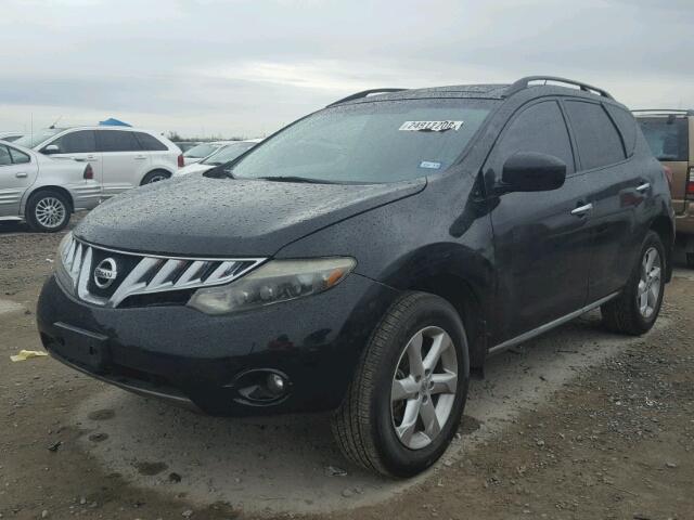 JN8AZ18U29W009028 - 2009 NISSAN MURANO S BLACK photo 2