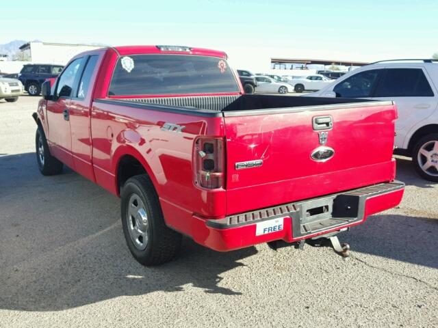 1FTRX12W36NA29126 - 2006 FORD F150 RED photo 3