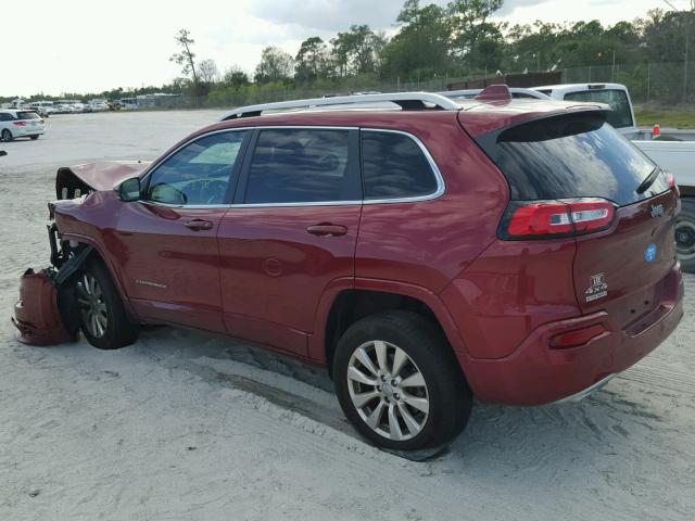 1C4PJMJS4GW314714 - 2016 JEEP CHEROKEE O RED photo 3