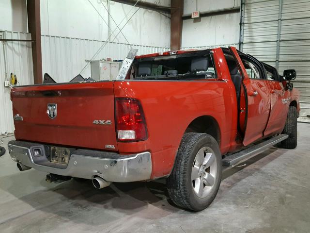 3C6RR7LT7HG646193 - 2017 RAM 1500 SLT RED photo 4