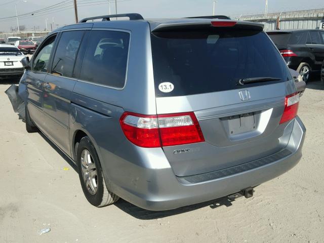 5FNRL38436B042874 - 2006 HONDA ODYSSEY EX GRAY photo 3