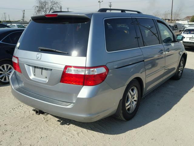 5FNRL38436B042874 - 2006 HONDA ODYSSEY EX GRAY photo 4