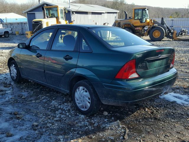 1FAFP33P81W213024 - 2001 FORD FOCUS LX GREEN photo 3