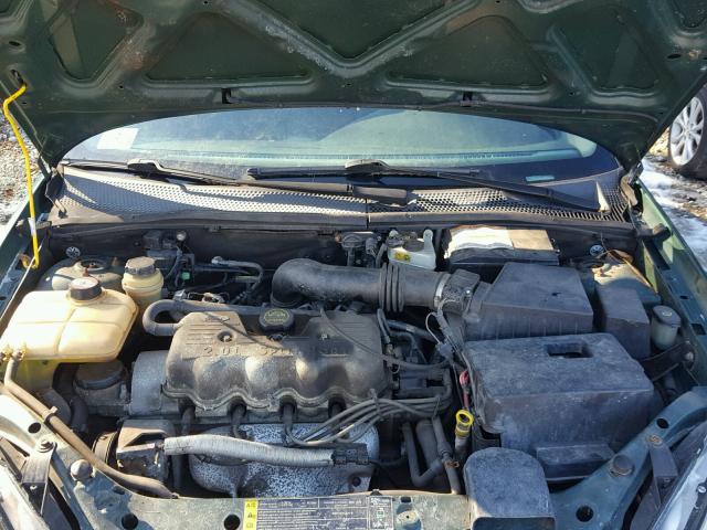 1FAFP33P81W213024 - 2001 FORD FOCUS LX GREEN photo 7