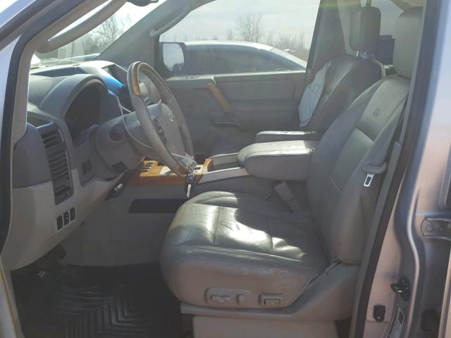 5N3AA08C24N811102 - 2004 INFINITI QX56 SILVER photo 5