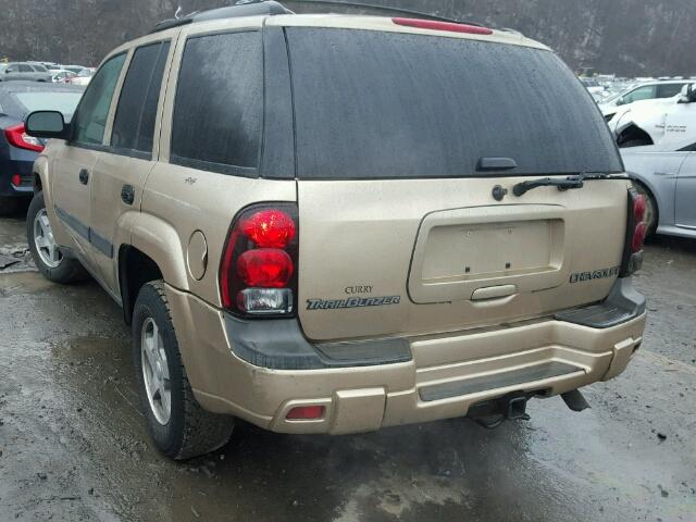 1GNDT13S742308165 - 2004 CHEVROLET TRAILBLAZE BROWN photo 3