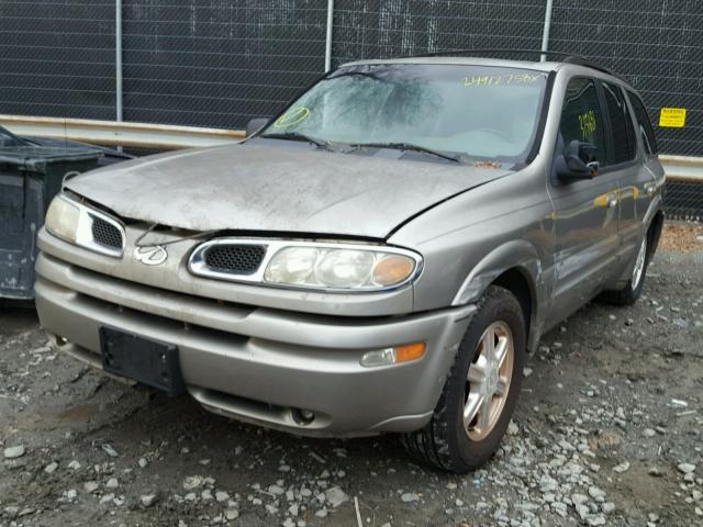 1GHDT13S122219613 - 2002 OLDSMOBILE BRAVADA SILVER photo 2