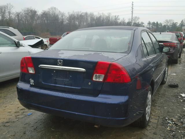 2HGES26723H538698 - 2003 HONDA CIVIC EX ლურჯი ფოტო 4