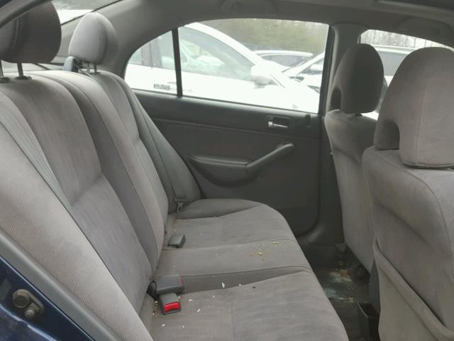 2HGES26723H538698 - 2003 HONDA CIVIC EX ლურჯი ფოტო 6