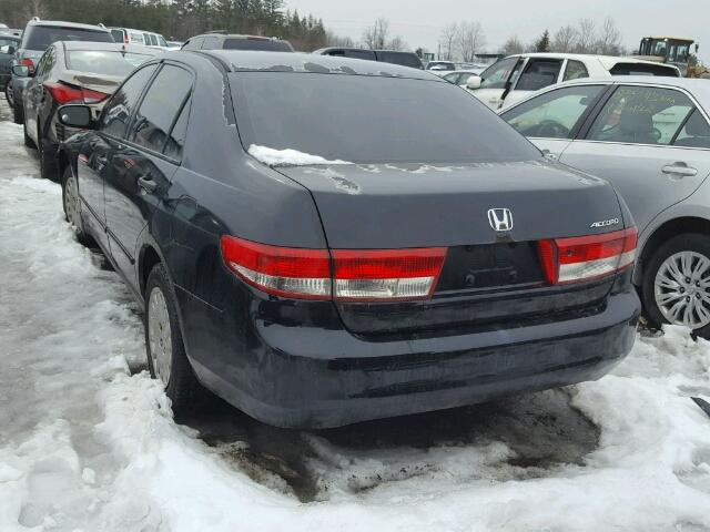 1HGCM56164A813214 - 2004 HONDA ACCORD DX BLACK photo 3