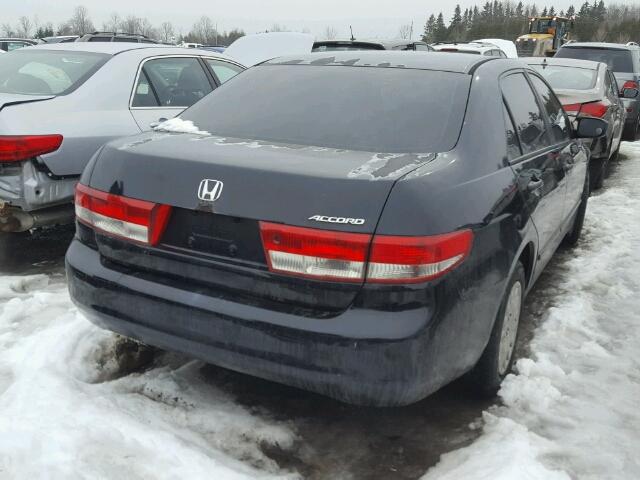 1HGCM56164A813214 - 2004 HONDA ACCORD DX BLACK photo 4