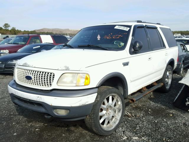 1FMPU16L21LA02628 - 2001 FORD EXPEDITION WHITE photo 2