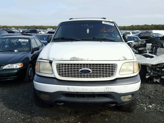 1FMPU16L21LA02628 - 2001 FORD EXPEDITION WHITE photo 9