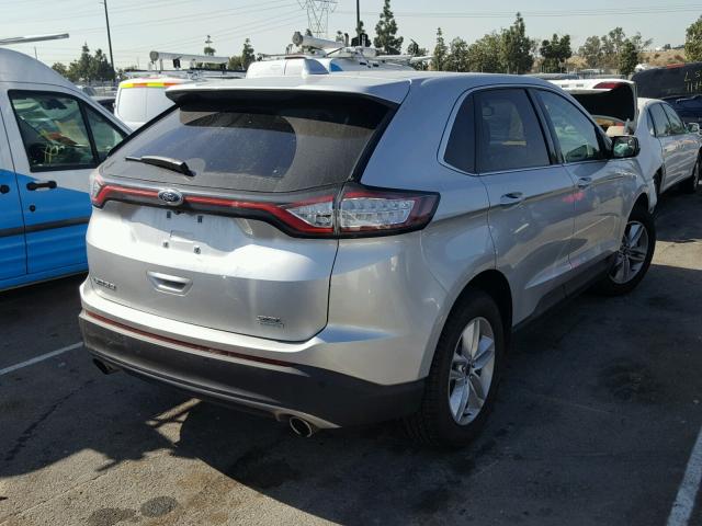 2FMPK3J92HBB89229 - 2017 FORD EDGE SEL SILVER photo 4