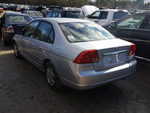 2HGES16592H505639 - 2002 HONDA CIVIC LX SILVER photo 3