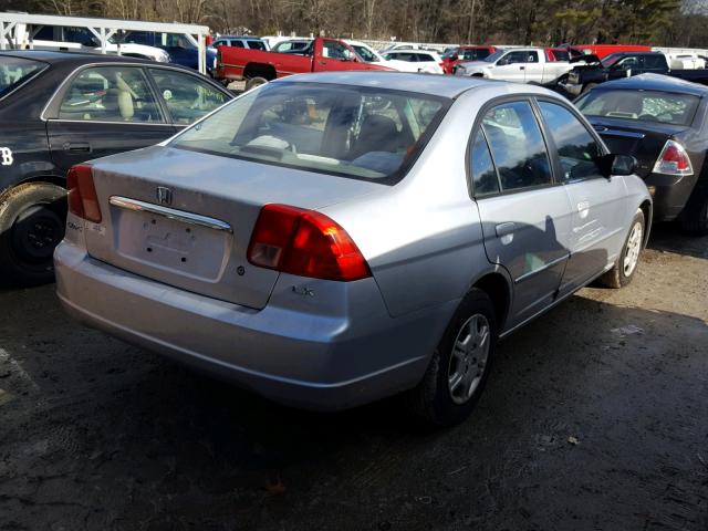 2HGES16592H505639 - 2002 HONDA CIVIC LX SILVER photo 4