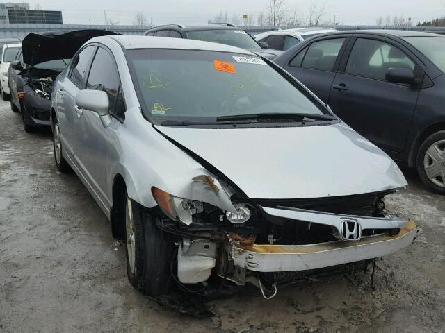 2HGFA16557H013172 - 2007 HONDA CIVIC LX SILVER photo 1