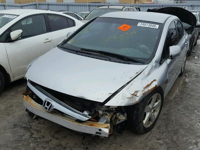 2HGFA16557H013172 - 2007 HONDA CIVIC LX SILVER photo 2