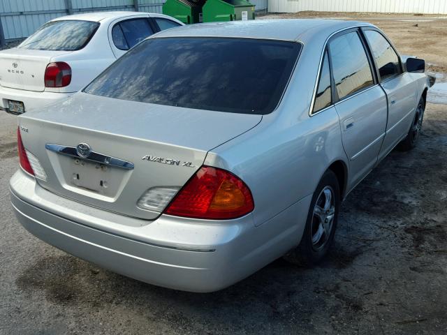 4T1BF28B11U159530 - 2001 TOYOTA AVALON XL SILVER photo 4