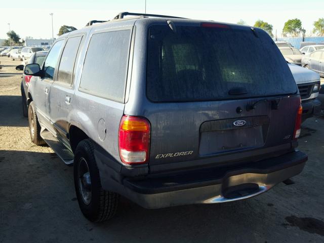 1FMZU32E4XZB11500 - 1999 FORD EXPLORER BLUE photo 3