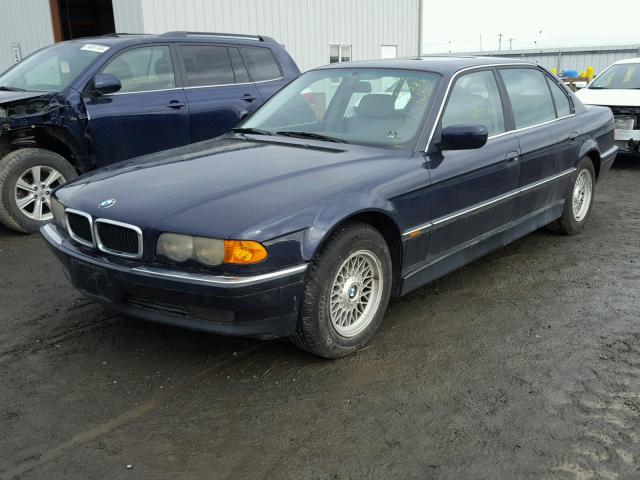 WBAGH8338XDP03048 - 1999 BMW 740 IL BLUE photo 2