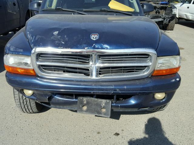 1B4HS48N92F161271 - 2002 DODGE DURANGO SL BLUE photo 7