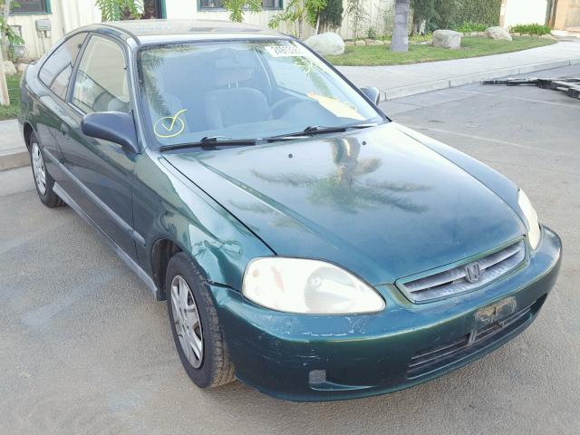 1HGEJ6223YL032490 - 2000 HONDA CIVIC DX GREEN photo 1