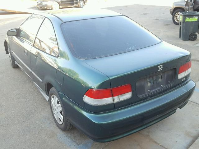 1HGEJ6223YL032490 - 2000 HONDA CIVIC DX GREEN photo 3