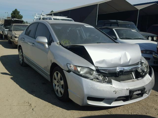 2HGFA1F59AH581979 - 2010 HONDA CIVIC LX SILVER photo 1