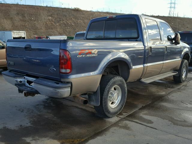 1FTSW31P94EA61988 - 2004 FORD F350 SRW S BLUE photo 4