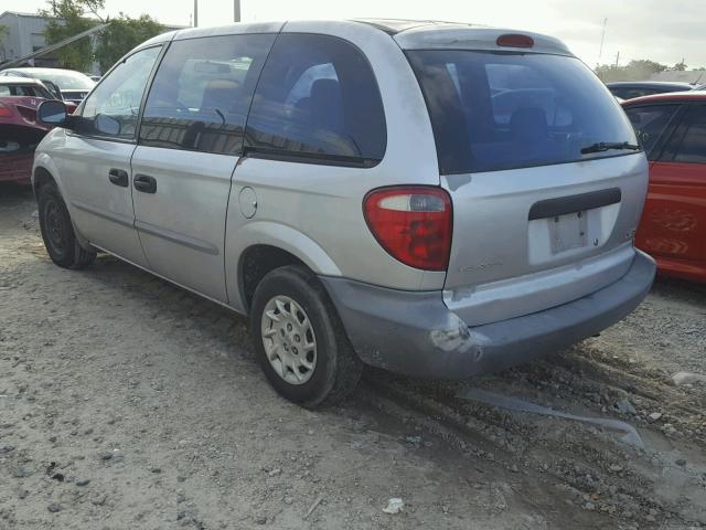 1C4GJ25391B133355 - 2001 CHRYSLER VOYAGER SILVER photo 3