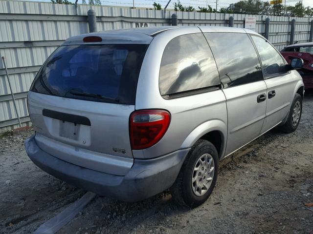 1C4GJ25391B133355 - 2001 CHRYSLER VOYAGER SILVER photo 4