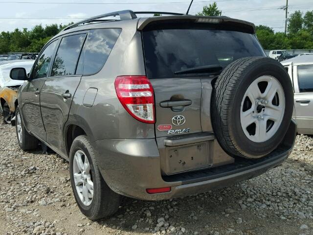 2T3ZF4DVXCW133299 - 2012 TOYOTA RAV4 BROWN photo 3