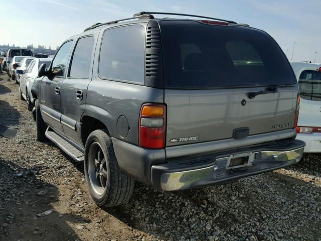 1GNEC13VX2R143487 - 2002 CHEVROLET TAHOE C150 GRAY photo 3