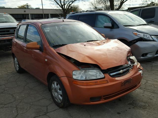 KL1TG626X5B302914 - 2005 CHEVROLET AVEO LT ORANGE photo 1