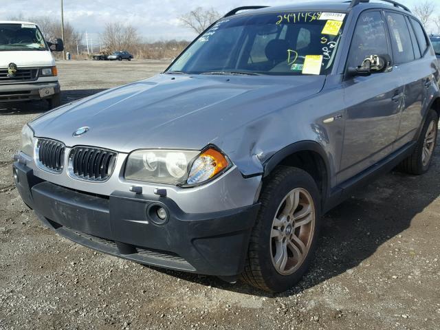 WBXPA93435WD18848 - 2005 BMW X3 3.0I SILVER photo 9