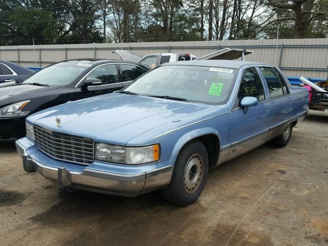 1G6DW5275PR715839 - 1993 CADILLAC FLEETWOOD BLUE photo 2