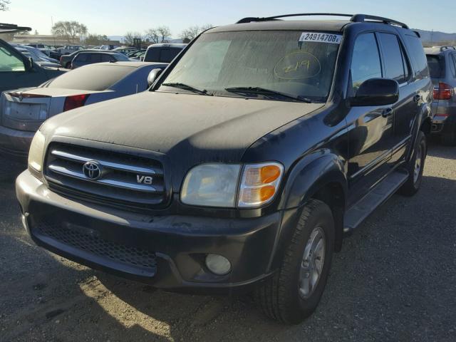 5TDBT48A81S031726 - 2001 TOYOTA SEQUOIA LI BLACK photo 2