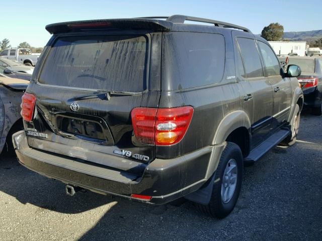 5TDBT48A81S031726 - 2001 TOYOTA SEQUOIA LI BLACK photo 4