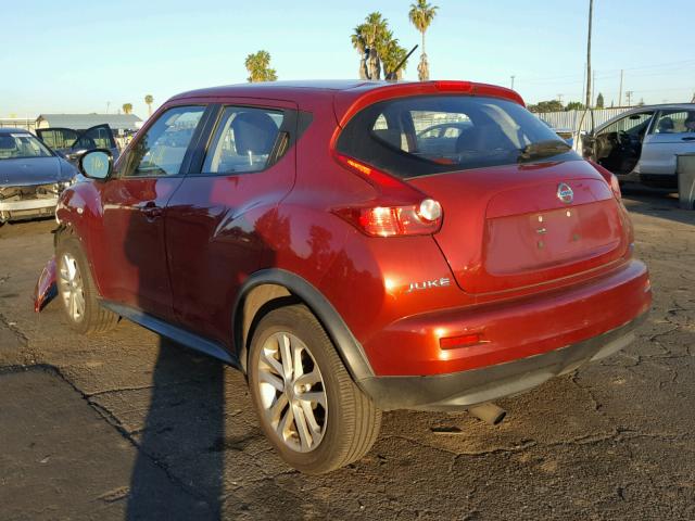 JN8AF5MR5CT101325 - 2012 NISSAN JUKE S RED photo 3