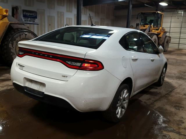 1C3CDFBA1DD195524 - 2013 DODGE DART SXT WHITE photo 4