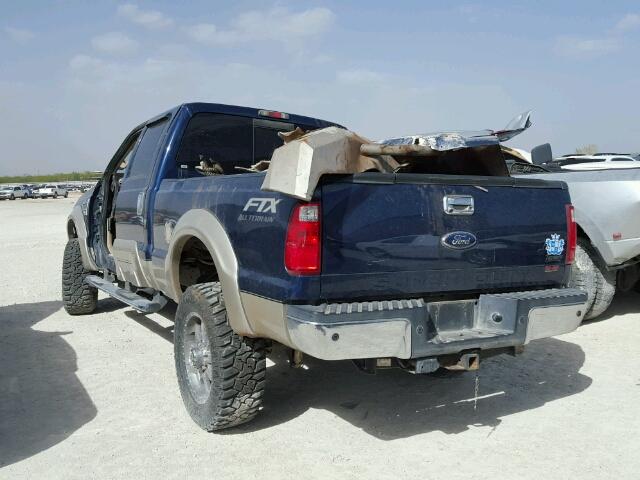 1FTSW2BR6AEA11992 - 2010 FORD F250 SUPER BLUE photo 3