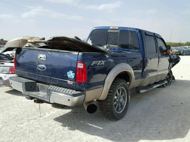 1FTSW2BR6AEA11992 - 2010 FORD F250 SUPER BLUE photo 4