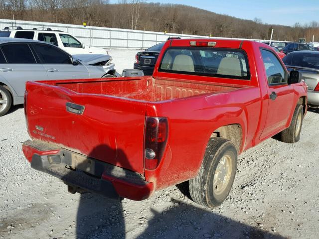 1GCCS148X68252135 - 2006 CHEVROLET COLORADO RED photo 4