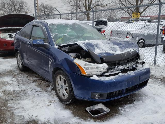 1FAHP33N48W145564 - 2008 FORD FOCUS SE BLUE photo 1