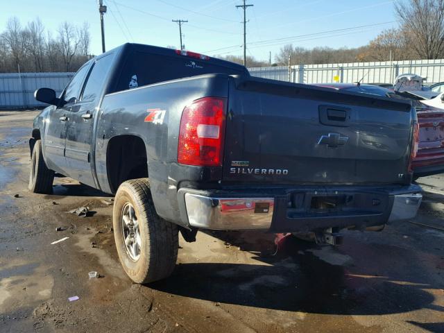 3GCRKSE38AG125180 - 2010 CHEVROLET SILVERADO BLACK photo 3