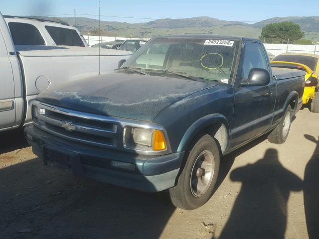 1GCCS1448T8178898 - 1996 CHEVROLET S TRUCK S1 GREEN photo 2